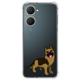 Funda Silicona Antigolpes para Vivo Y03 / Y28s 5G diseño Perros 03 Dibujos