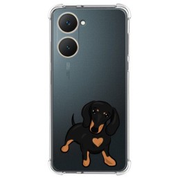 Funda Silicona Antigolpes para Vivo Y03 / Y28s 5G diseño Perros 04 Dibujos