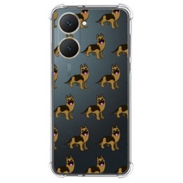 Funda Silicona Antigolpes para Vivo Y03 / Y28s 5G diseño Perros 09 Dibujos