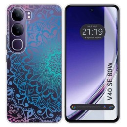 Funda Silicona Transparente para Vivo V40 SE 5G 80W diseño Mandala Dibujos