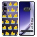 Funda Silicona Transparente para Vivo V40 SE 5G 80W diseño Pato Dibujos