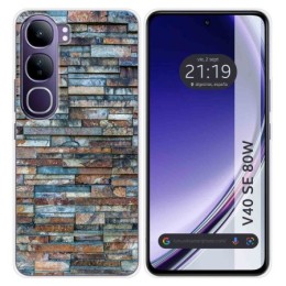 Funda Silicona para Vivo V40 SE 5G 80W diseño Ladrillo 05 Dibujos