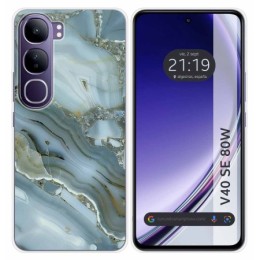 Funda Silicona para Vivo V40 SE 5G 80W diseño Mármol 09 Dibujos