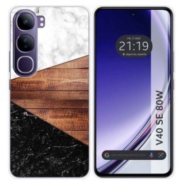 Funda Silicona para Vivo V40 SE 5G 80W diseño Mármol 11 Dibujos