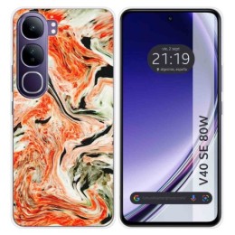 Funda Silicona para Vivo V40 SE 5G 80W diseño Mármol 12 Dibujos