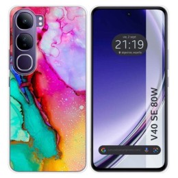 Funda Silicona para Vivo V40 SE 5G 80W diseño Mármol 15 Dibujos