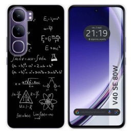 Funda Silicona para Vivo V40 SE 5G 80W diseño Formulas Dibujos