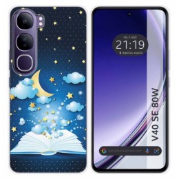 Funda Silicona para Vivo V40 SE 5G 80W diseño Libro Cuentos Dibujos