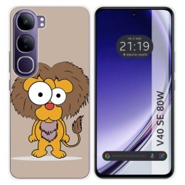 Funda Silicona para Vivo V40 SE 5G 80W diseño Leon Dibujos