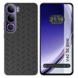 Funda Silicona para Vivo V40 SE 5G 80W diseño Metal Dibujos