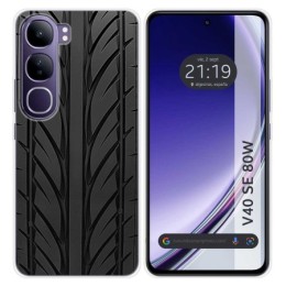 Funda Silicona para Vivo V40 SE 5G 80W diseño Neumatico Dibujos