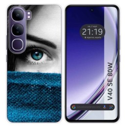 Funda Silicona para Vivo V40 SE 5G 80W diseño Ojo Dibujos