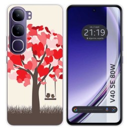 Funda Silicona para Vivo V40 SE 5G 80W diseño Pajaritos Dibujos