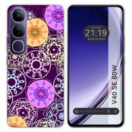 Funda Silicona para Vivo V40 SE 5G 80W diseño Radial Dibujos