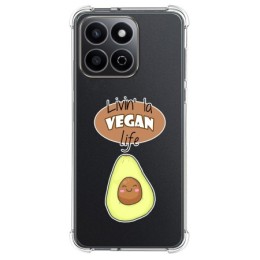 Funda Silicona Antigolpes para Huawei Honor 200 Smart 5G diseño Vegan Life Dibujos