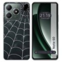 Funda Silicona Transparente para Realme Note 60 diseño Araña Dibujos
