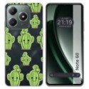 Funda Silicona Transparente para Realme Note 60 diseño Cactus Dibujos