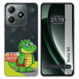 Funda Silicona Transparente para Realme Note 60 diseño Coco Dibujos
