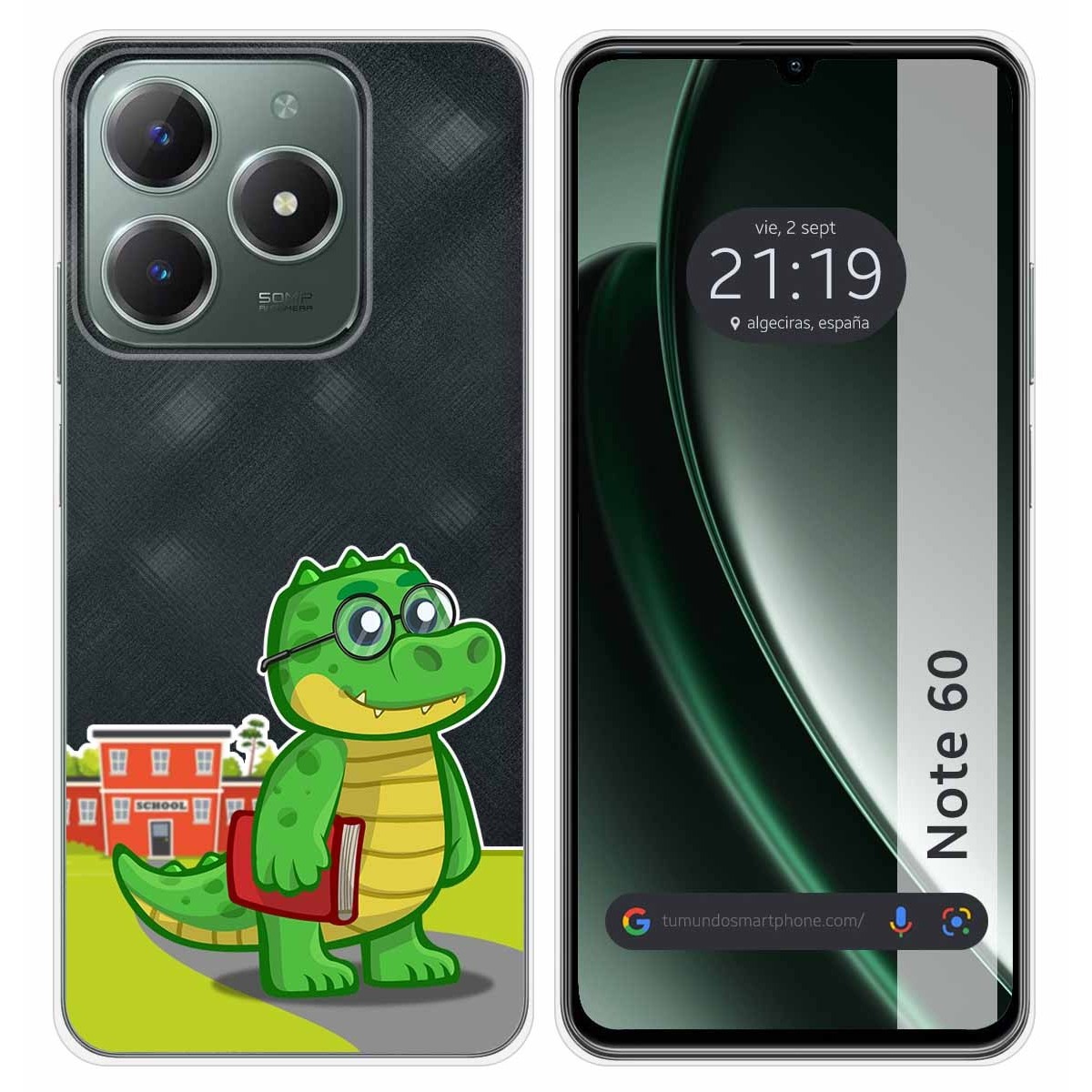 Funda Silicona Transparente para Realme Note 60 diseño Coco Dibujos