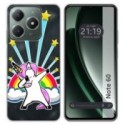 Funda Silicona Transparente para Realme Note 60 diseño Unicornio Dibujos