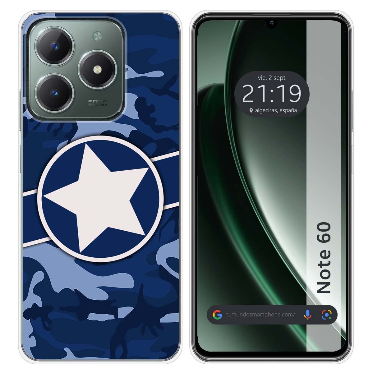 Funda Silicona para Realme Note 60 diseño Camuflaje 03 Dibujos