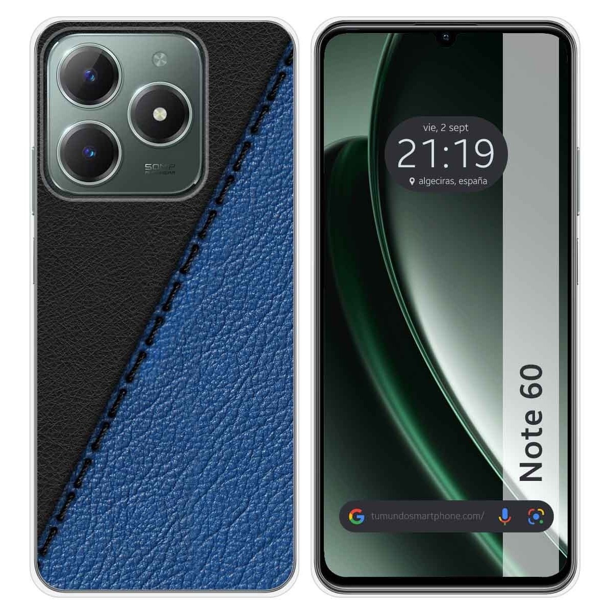 Funda Silicona para Realme Note 60 diseño Cuero 02 Dibujos