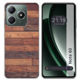 Funda Silicona para Realme Note 60 diseño Madera 03 Dibujos