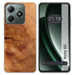 Funda Silicona para Realme Note 60 diseño Madera 04 Dibujos