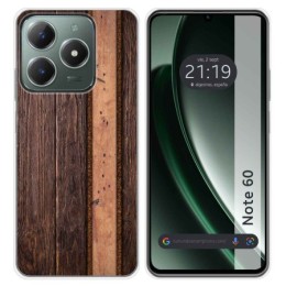 Funda Silicona para Realme Note 60 diseño Madera 05 Dibujos