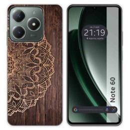 Funda Silicona para Realme Note 60 diseño Madera 06 Dibujos