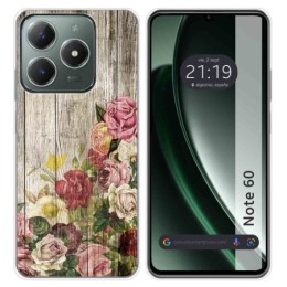 Funda Silicona para Realme Note 60 diseño Madera 08 Dibujos