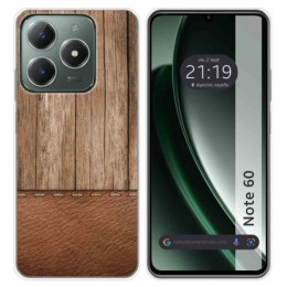Funda Silicona para Realme Note 60 diseño Madera 09 Dibujos