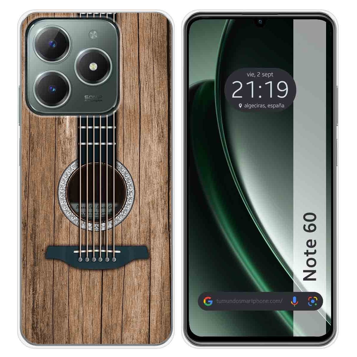 Funda Silicona para Realme Note 60 diseño Madera 11 Dibujos