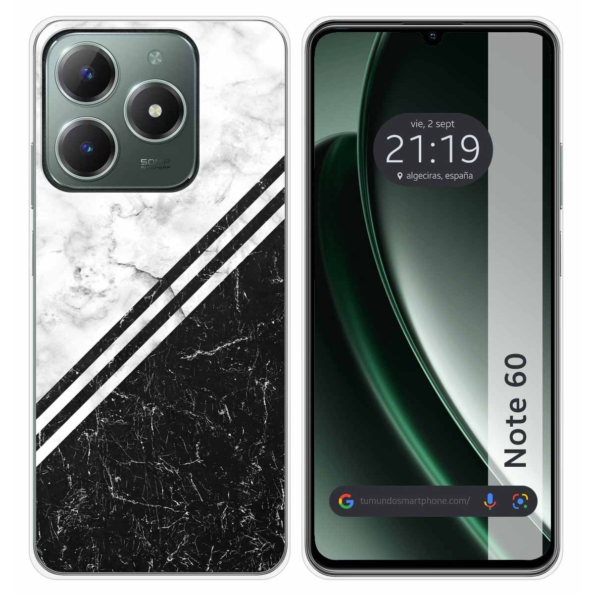 Funda Silicona para Realme Note 60 diseño Mármol 01 Dibujos