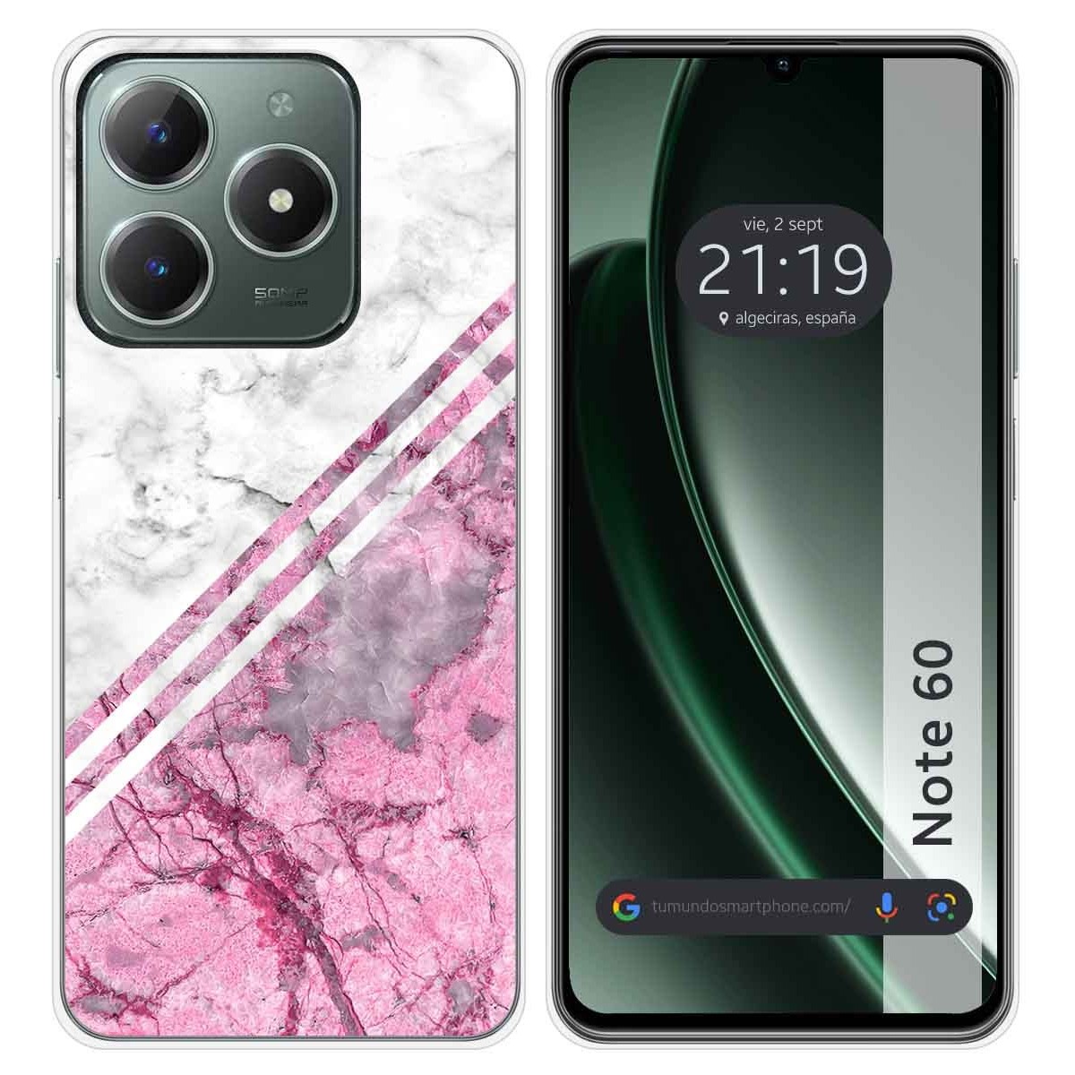 Funda Silicona para Realme Note 60 diseño Mármol 03 Dibujos