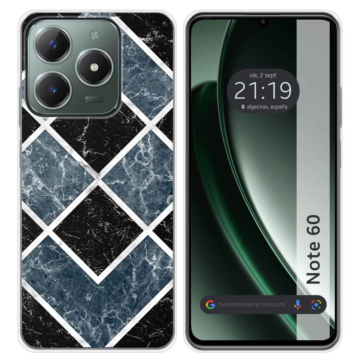 Funda Silicona para Realme Note 60 diseño Mármol 06 Dibujos