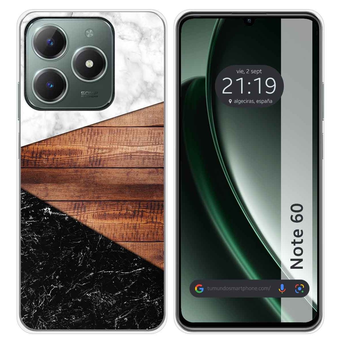 Funda Silicona para Realme Note 60 diseño Mármol 11 Dibujos