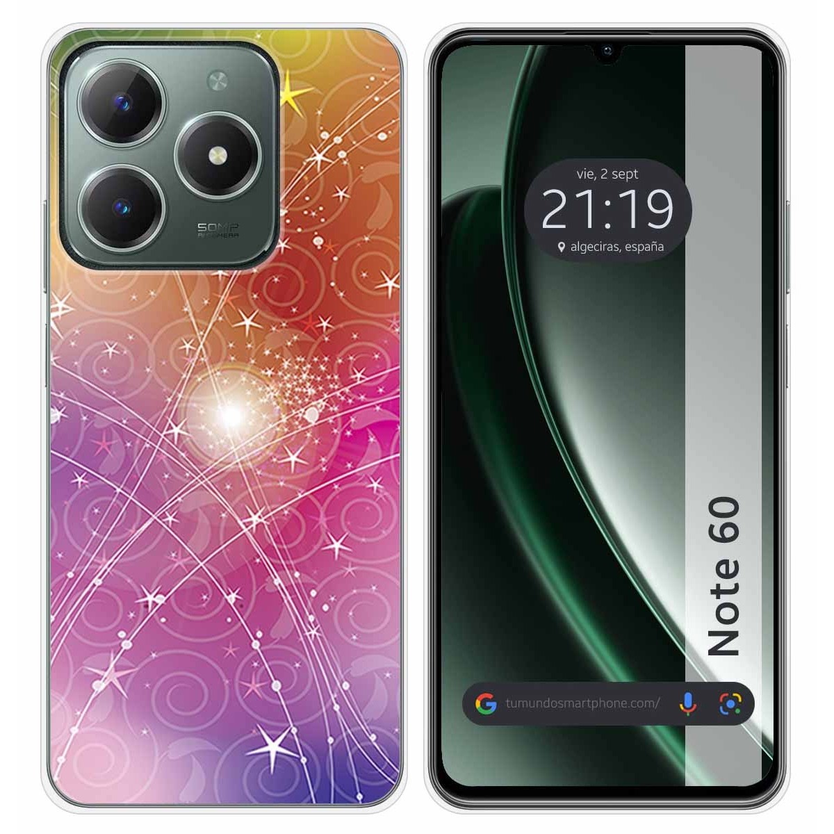 Funda Silicona para Realme Note 60 diseño Abstracto Dibujos