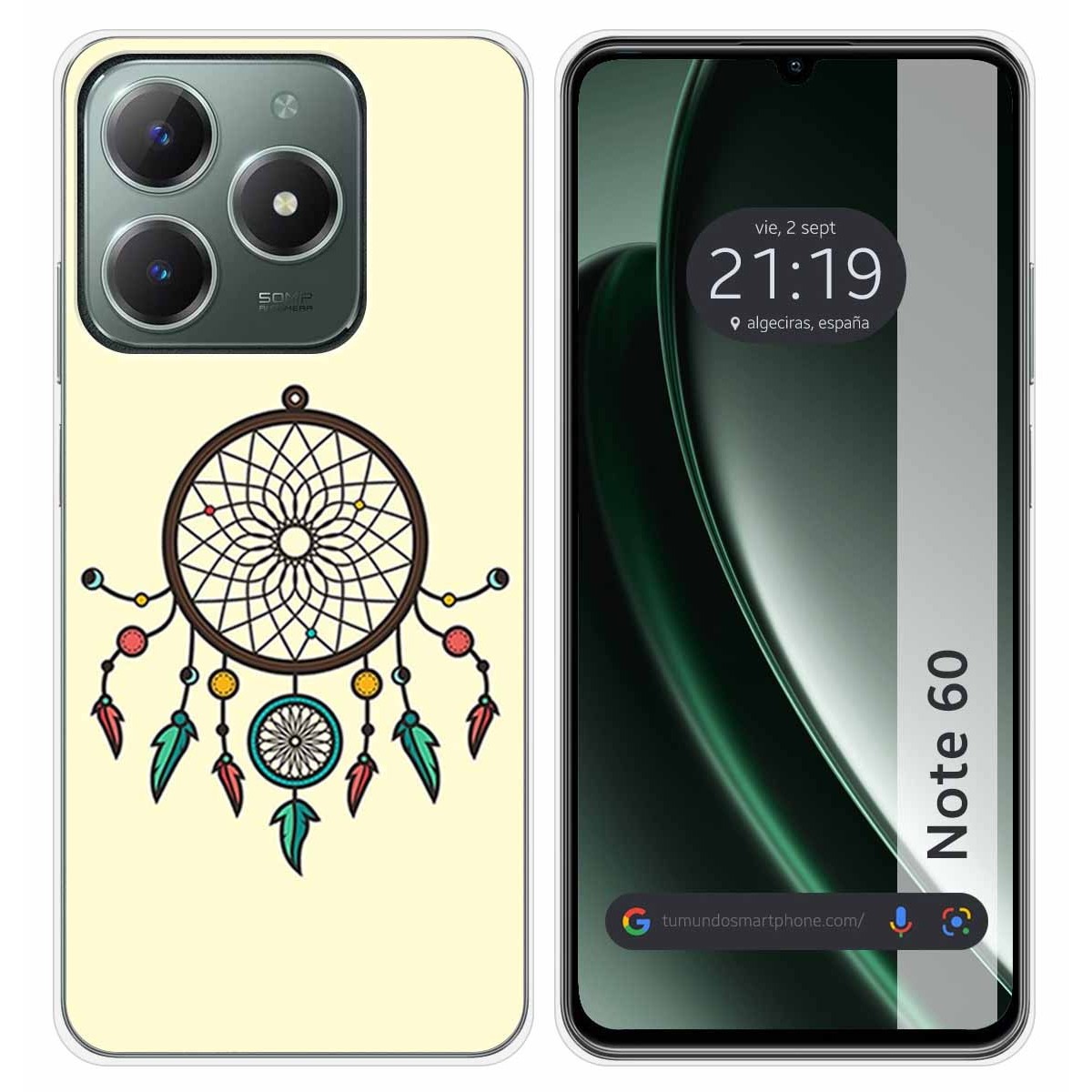 Funda Silicona para Realme Note 60 diseño Atrapasueños Dibujos