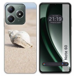 Funda Silicona para Realme Note 60 diseño Concha Dibujos