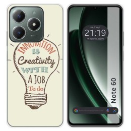 Funda Silicona para Realme Note 60 diseño Creativity Dibujos