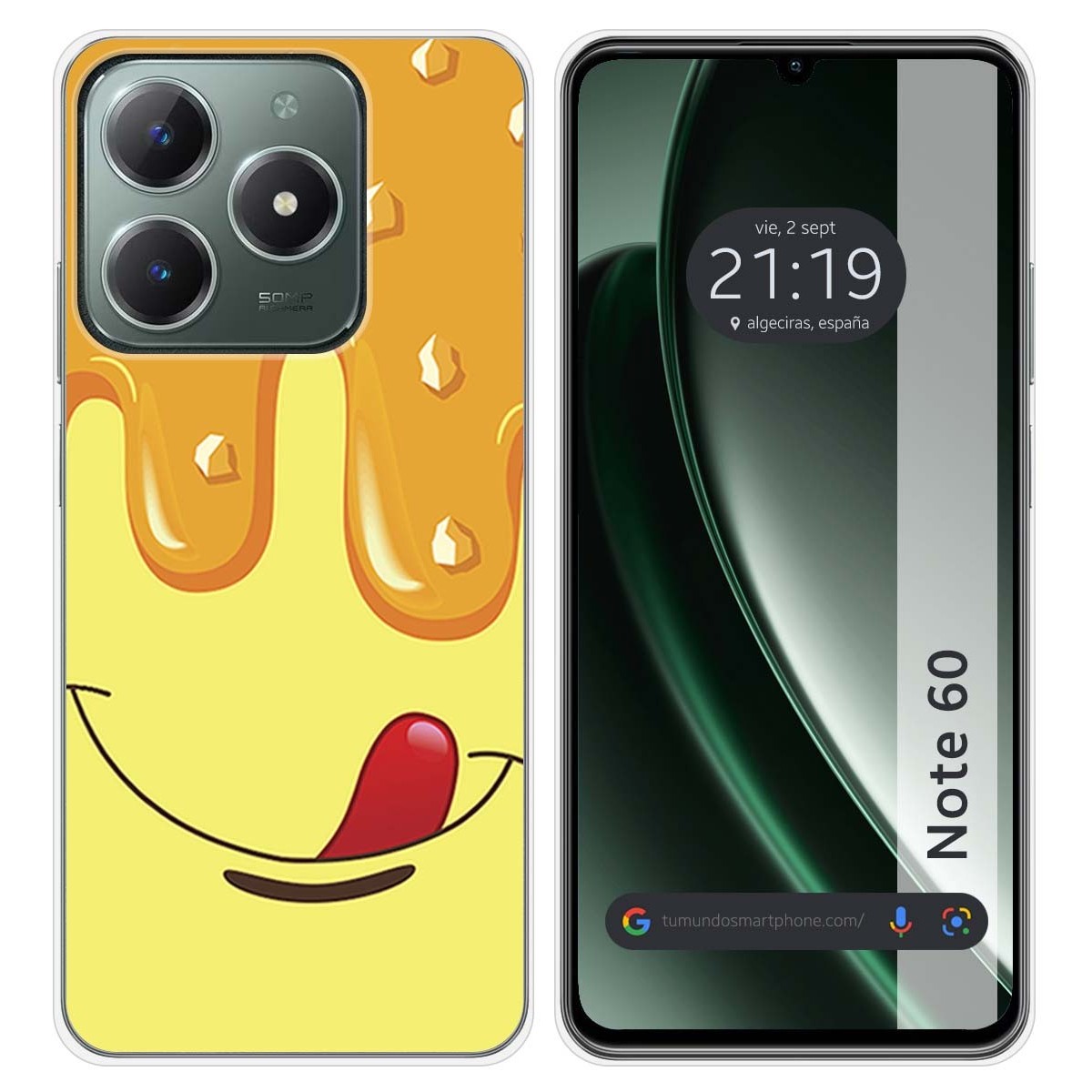 Funda Silicona para Realme Note 60 diseño Helado Vainilla Dibujos