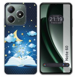 Funda Silicona para Realme Note 60 diseño Libro Cuentos Dibujos