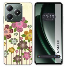 Funda Silicona para Realme Note 60 diseño Primavera En Flor Dibujos
