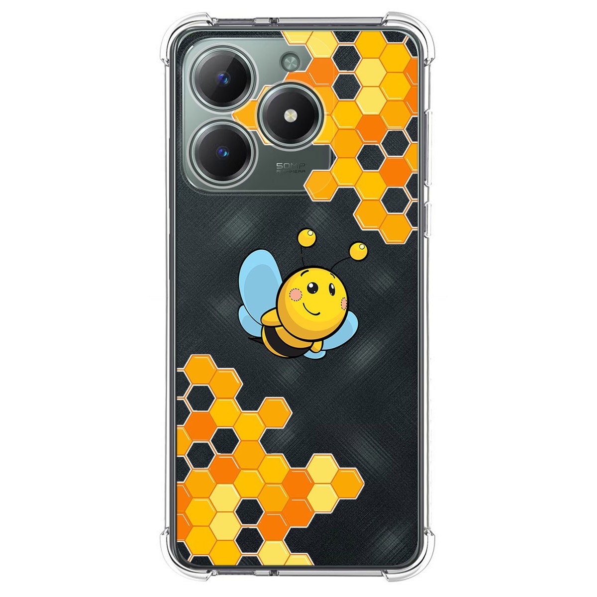 Funda Silicona Antigolpes para Realme Note 60 diseño Abeja Dibujos