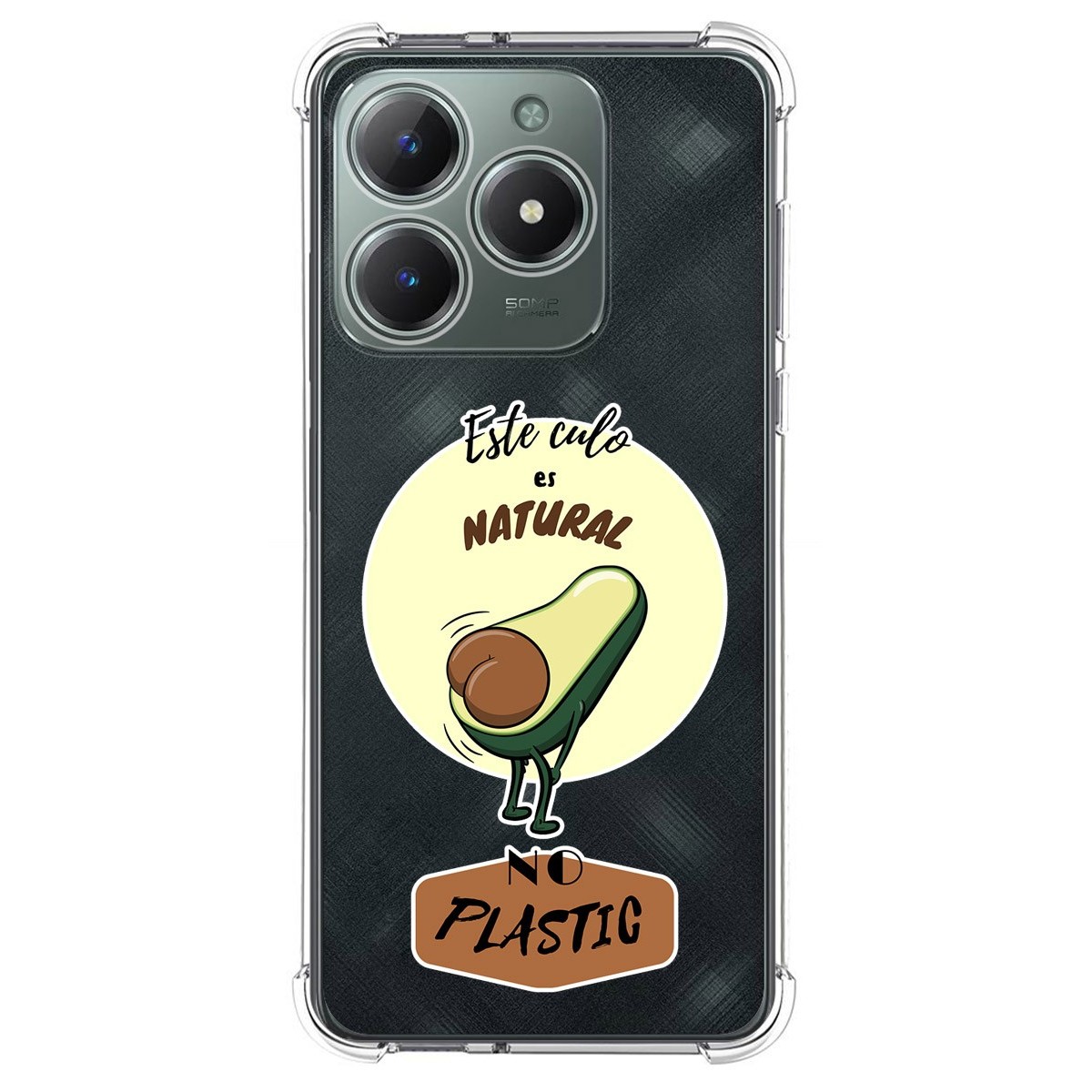 Funda Silicona Antigolpes para Realme Note 60 diseño Culo Natural Dibujos