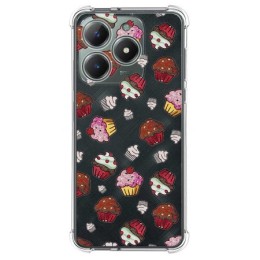 Funda Silicona Antigolpes para Realme Note 60 diseño Muffins Dibujos