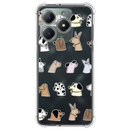 Funda Silicona Antigolpes para Realme Note 60 diseño Perros Dibujos