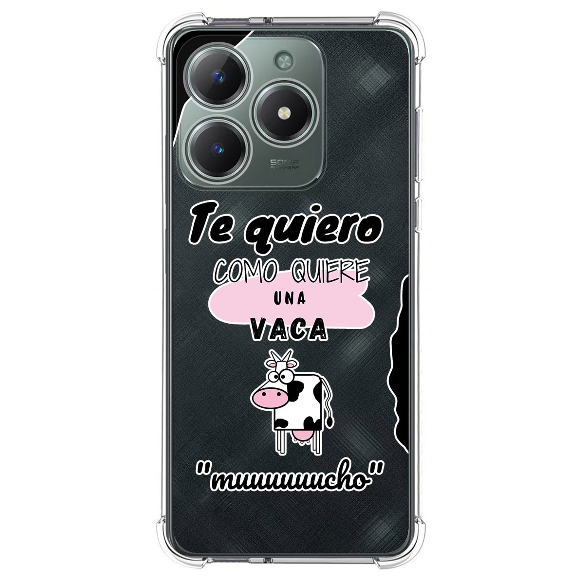 Funda Silicona Antigolpes para Realme Note 60 diseño Vaca Dibujos