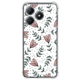 Funda Silicona Antigolpes para Realme Note 60 diseño Flores 01 Dibujos